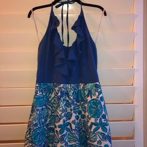 Lilly Pulitzer Blue Halter Dress